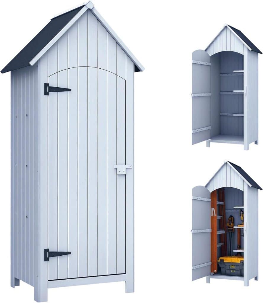 Test abri de jardin Outsunny : armoire blanche pratique et esthétique
