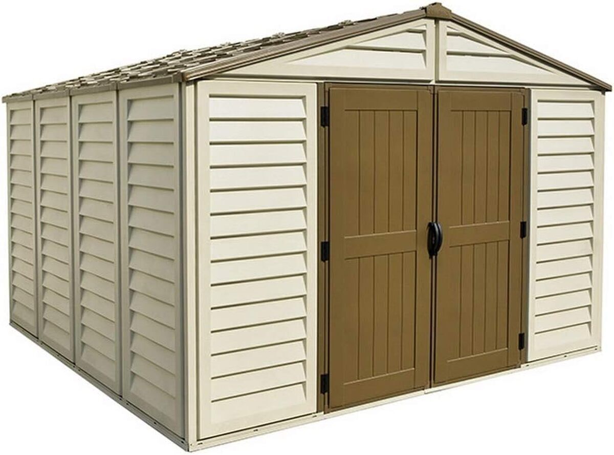 Test du cabanon Duramax Woodbridge Plus X 10, 5 pi : grande capacité et style élégant